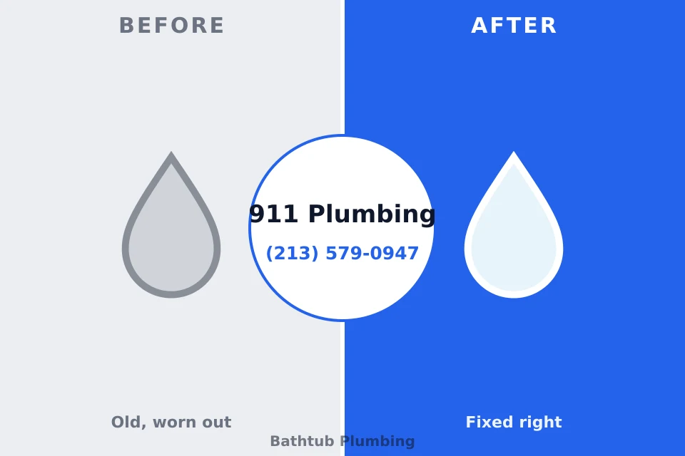 Before and after: plumbing repair Blossburg, PA